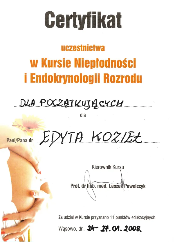 Diagnostyka niepłodności męskiej dr n. biol. Edyta Kozieł - Książek